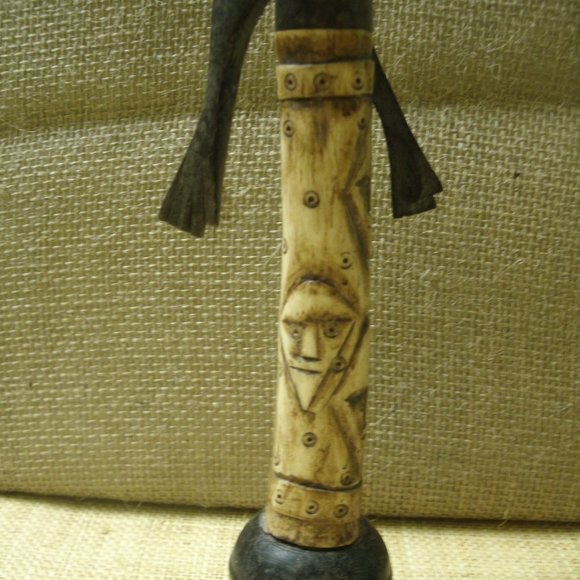 Vintage Hand Carved Man Figurine from Kenya - Picture 13 of 16